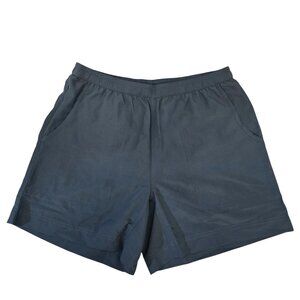 RailRiders Mens Medium swim beach casual Elastic Waist Draw String Shorts Blue